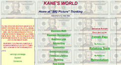 Desktop Screenshot of kanesworld.org