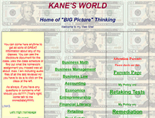 Tablet Screenshot of kanesworld.org